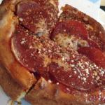 Deep dish pepperoni pizza in about 5 minutes!